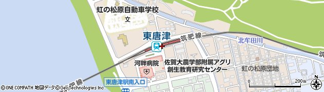 佐賀県唐津市周辺の地図