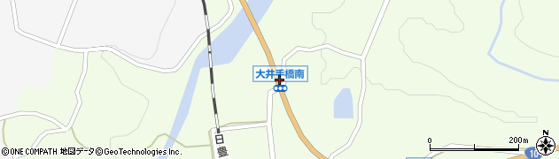 大井手橋南周辺の地図