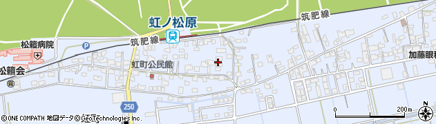 佐賀県唐津市鏡（虹町）周辺の地図