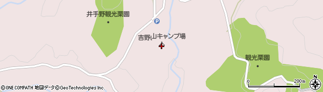 吉野山キャンプ場周辺の地図