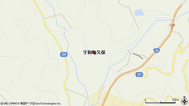 〒797-0036 愛媛県西予市宇和町久保の地図