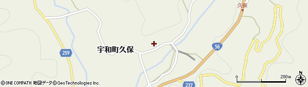 愛媛県西予市宇和町久保81周辺の地図