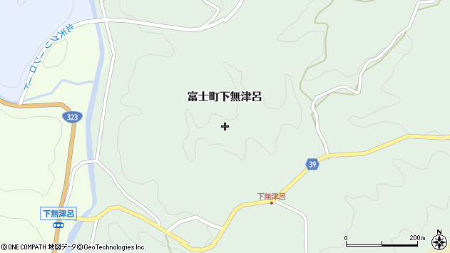 〒840-0535 佐賀県佐賀市富士町下無津呂の地図