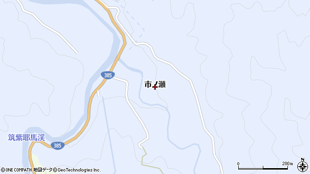 〒811-1233 福岡県那珂川市市ノ瀬の地図