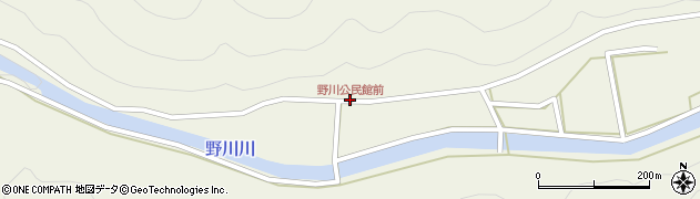 野川公民館前周辺の地図