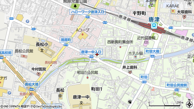 〒847-0816 佐賀県唐津市新興町西新興町の地図