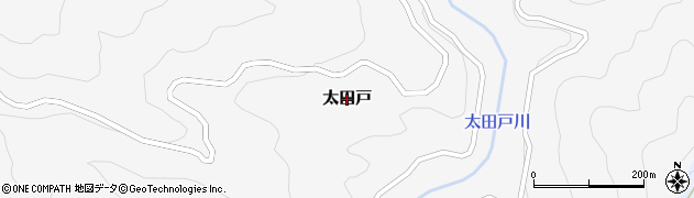 高知県梼原町（高岡郡）太田戸周辺の地図