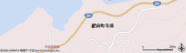 佐賀県唐津市肥前町寺浦周辺の地図