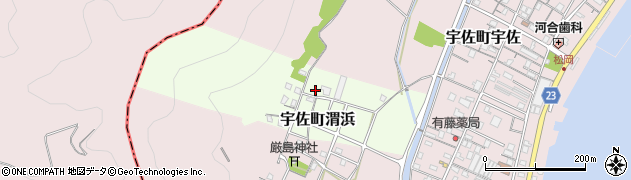 高知県土佐市宇佐町渭浜周辺の地図