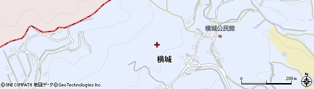 大分県杵築市横城周辺の地図