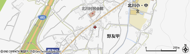 ＪＡ高知県　北川集出荷場・ユズ加工場周辺の地図