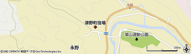 高知県高岡郡津野町周辺の地図