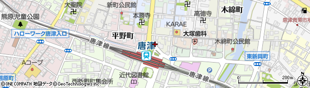 株式会社あさひ薬局　からつ駅前店周辺の地図