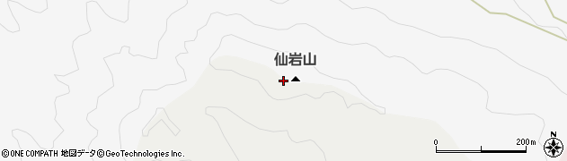 仙岩山周辺の地図