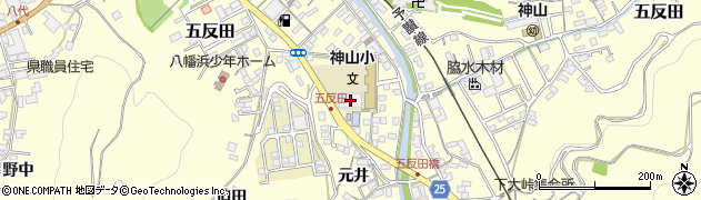 神山児童クラブ周辺の地図