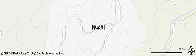 高知県津野町（高岡郡）樺ノ川周辺の地図