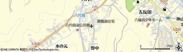 愛媛県八幡浜市八代野中90周辺の地図