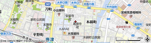 佐賀県唐津市中町1877周辺の地図
