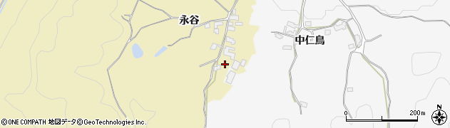 福岡県朝倉市永谷1203周辺の地図
