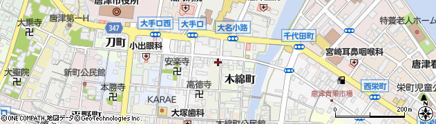 風来坊唐津店周辺の地図