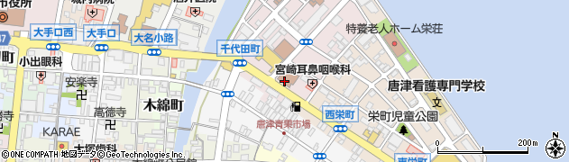 唐津地域総合保健医療センター　健康検診センター部門検診受付室周辺の地図