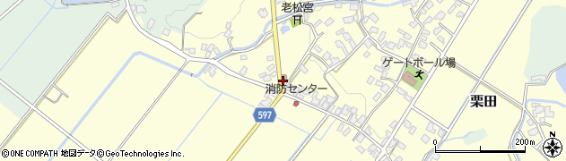 栗田郵便局周辺の地図