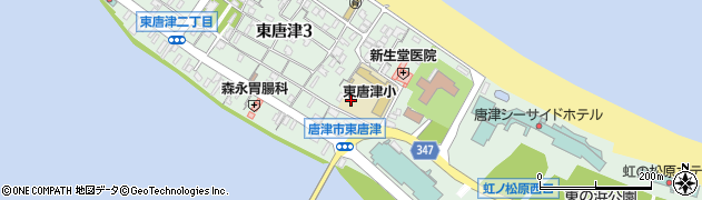 佐賀県唐津市東唐津周辺の地図