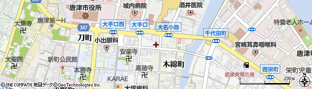 佐賀県唐津市本町周辺の地図