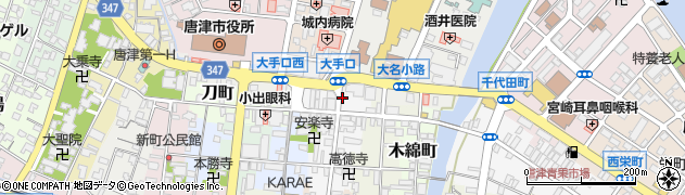 牟田金銀細工所周辺の地図