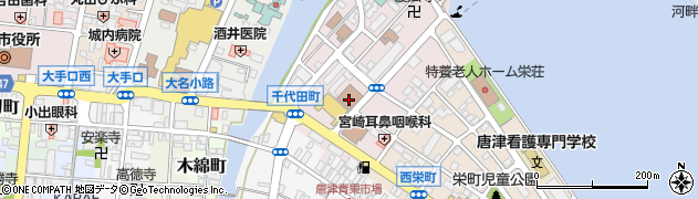 唐津郵便局 ＡＴＭ周辺の地図