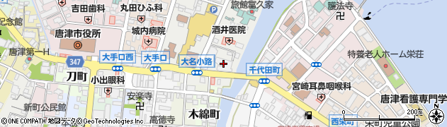 唐津電報配達所周辺の地図