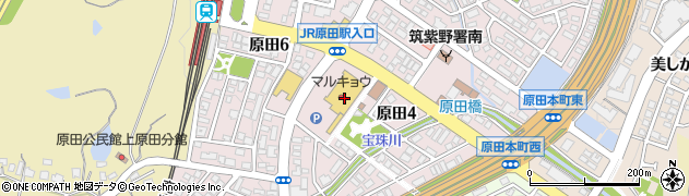 マルキョウ原田店周辺の地図