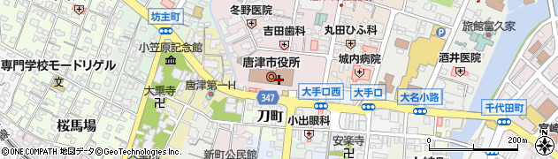 唐津市役所　市民部生活環境対策課環境リサイクル周辺の地図