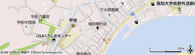 植田時計店周辺の地図