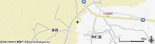 福岡県朝倉市永谷1183周辺の地図
