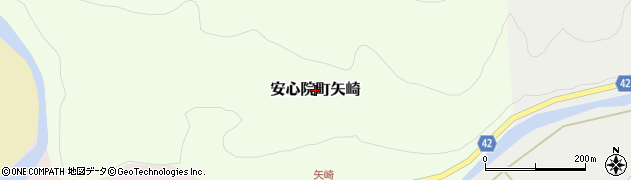 大分県宇佐市安心院町矢崎周辺の地図