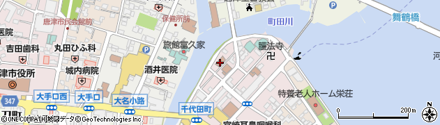 唐津税務署周辺の地図