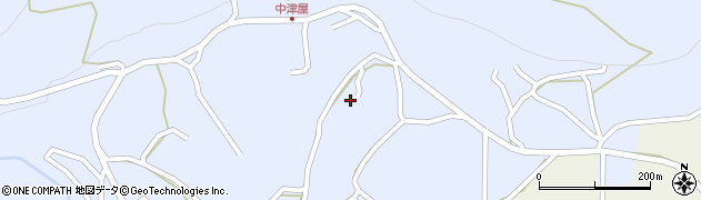 大分県杵築市船部（中津屋）周辺の地図