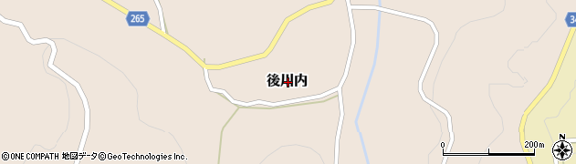 佐賀県唐津市後川内周辺の地図