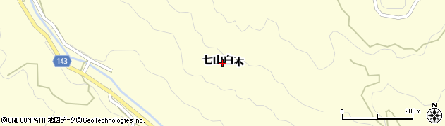 佐賀県唐津市七山白木周辺の地図