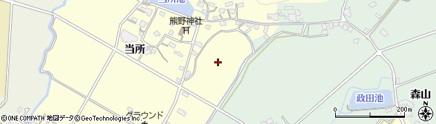 福岡県筑前町（朝倉郡）当所周辺の地図