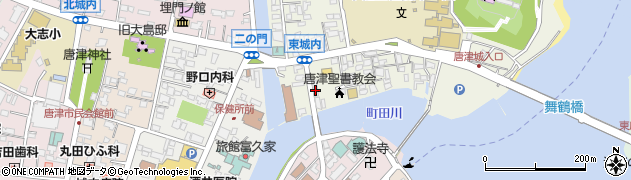 唐津公証役場周辺の地図