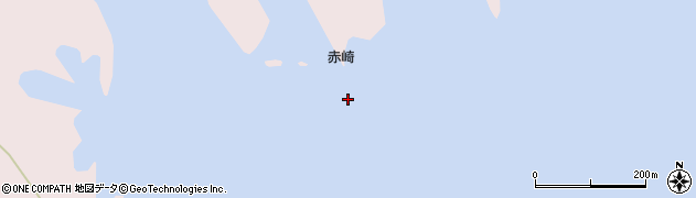 赤崎周辺の地図