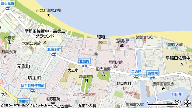 〒847-0015 佐賀県唐津市北城内の地図