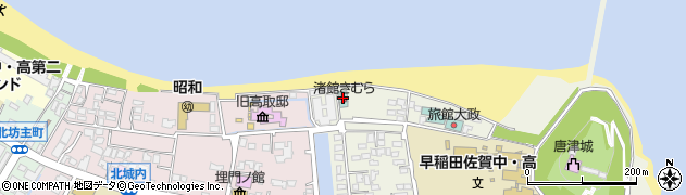 唐津茶屋周辺の地図