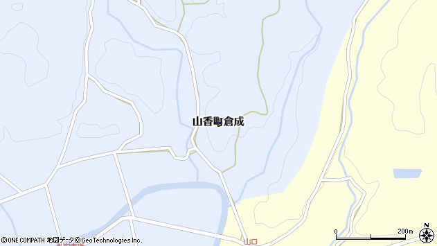 〒879-1305 大分県杵築市山香町倉成の地図