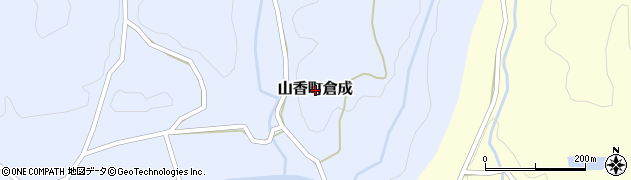 大分県杵築市山香町大字倉成周辺の地図