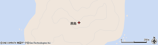 愛媛県伊方町（西宇和郡）黒島周辺の地図