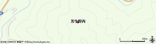 高知県津野町（高岡郡）芳生野丙周辺の地図