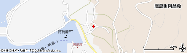 長崎県松浦市鷹島町阿翁免850周辺の地図